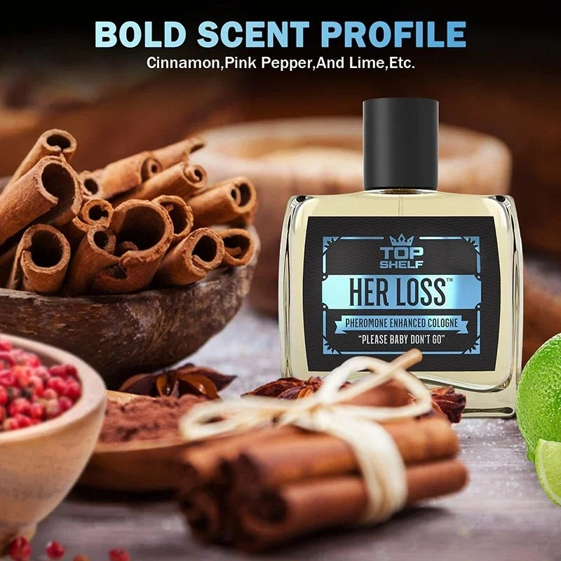 Loción con feromonas para Hombre. HER LOSS