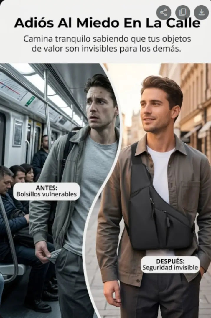 Bolso Manos Libres Antirrobo SafetyBag