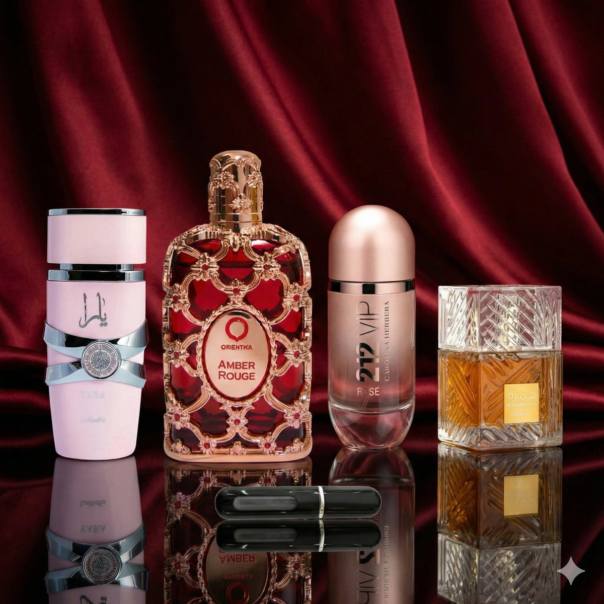 Amore Luxury: 4 fragancias exclusivas + atomizador de viaje.