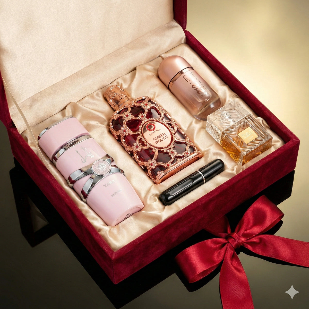 Amore Luxury: 4 fragancias exclusivas + atomizador de viaje.
